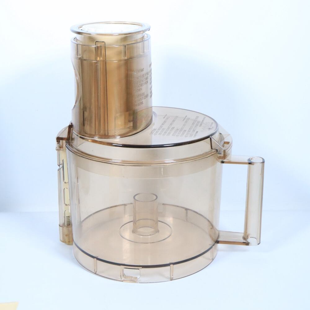 CUISINART DLC-8F Food Processor Work Bowl & Lid OEM Replacement Part AMBER